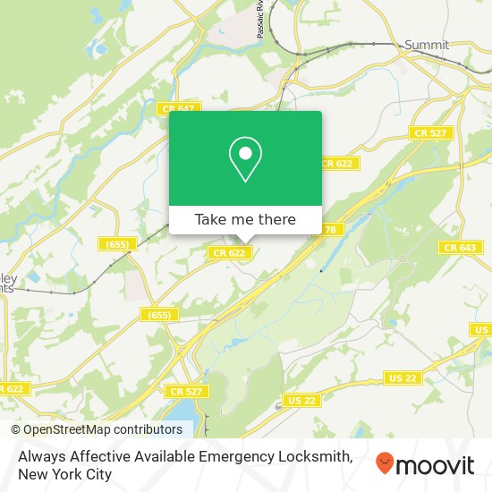 Always Affective Available Emergency Locksmith map