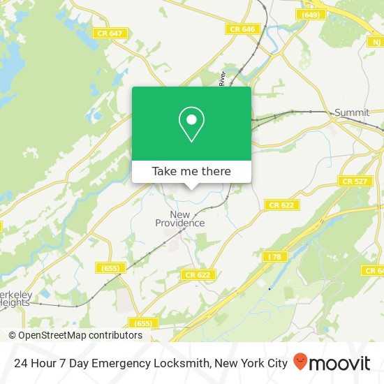 24 Hour 7 Day Emergency Locksmith map