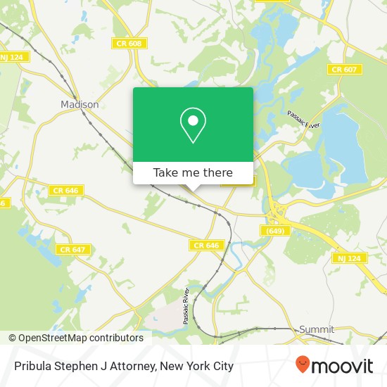 Pribula Stephen J Attorney map