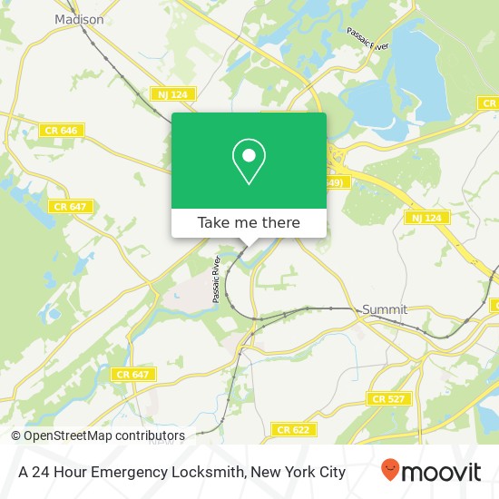 Mapa de A 24 Hour Emergency Locksmith