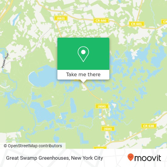 Mapa de Great Swamp Greenhouses