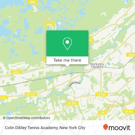 Colin Dibley Tennis Academy map