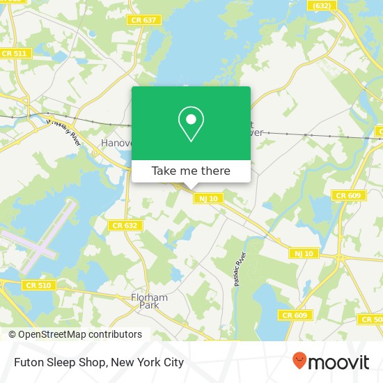 Mapa de Futon Sleep Shop