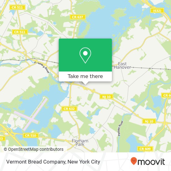 Mapa de Vermont Bread Company