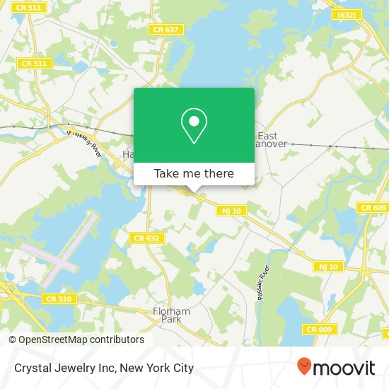 Mapa de Crystal Jewelry Inc