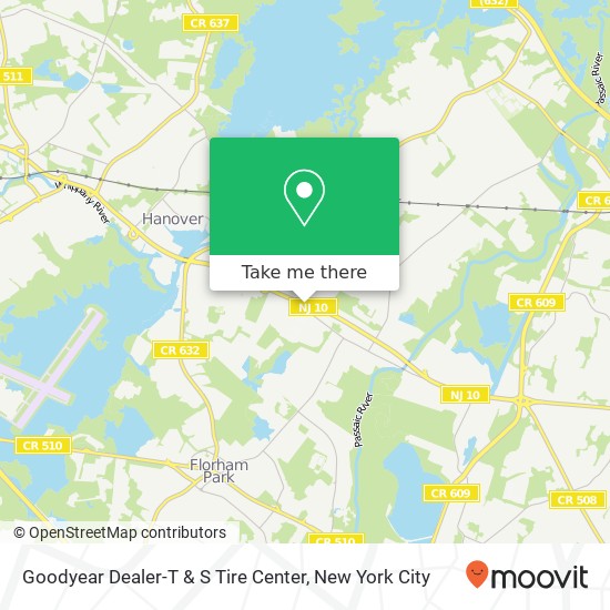 Mapa de Goodyear Dealer-T & S Tire Center