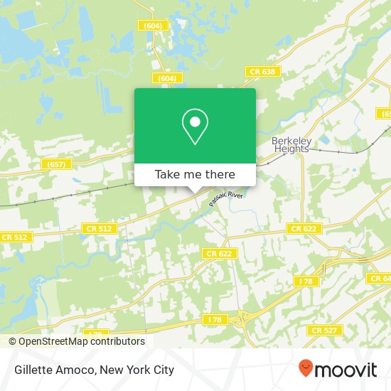 Mapa de Gillette Amoco