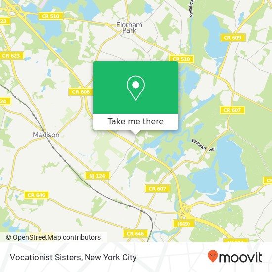 Vocationist Sisters map