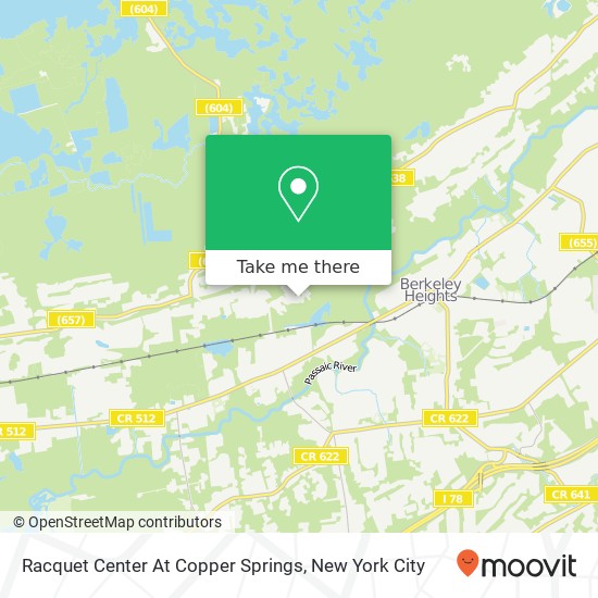 Racquet Center At Copper Springs map