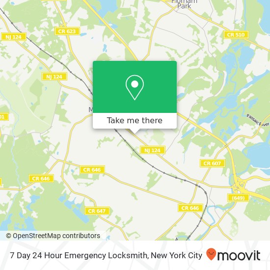 7 Day 24 Hour Emergency Locksmith map