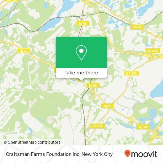 Mapa de Craftsman Farms Foundation Inc