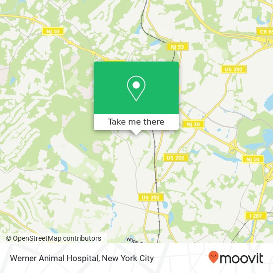 Werner Animal Hospital map