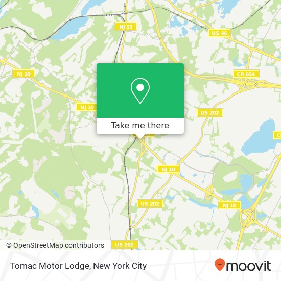 Mapa de Tomac Motor Lodge