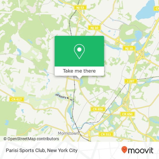 Parisi Sports Club map