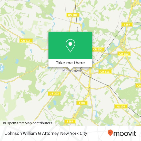 Mapa de Johnson William G Attorney