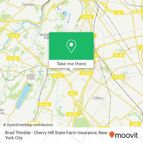 Brad Trimble - Cherry Hill State Farm Insurance map