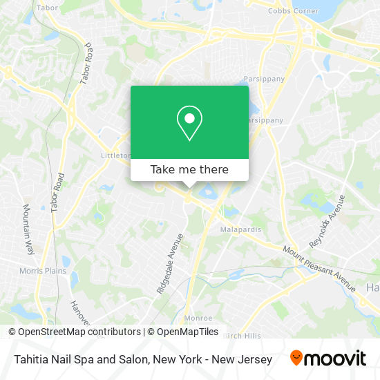 Mapa de Tahitia Nail Spa and Salon