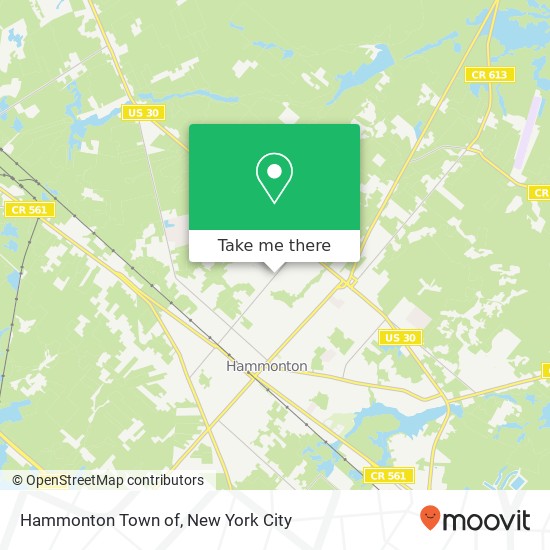 Hammonton Town of map