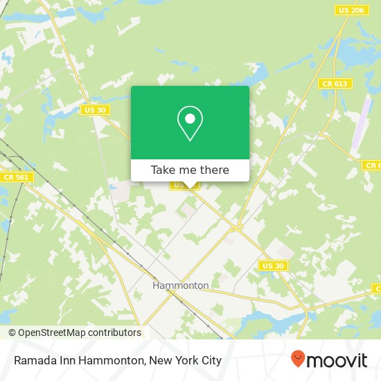 Ramada Inn Hammonton map