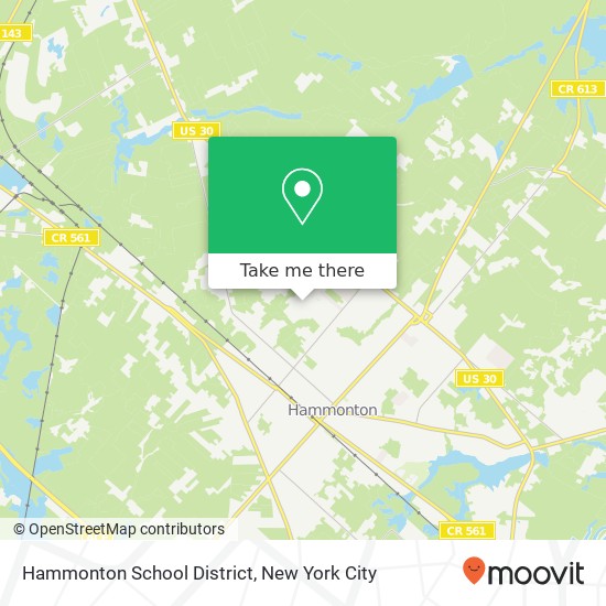 Mapa de Hammonton School District