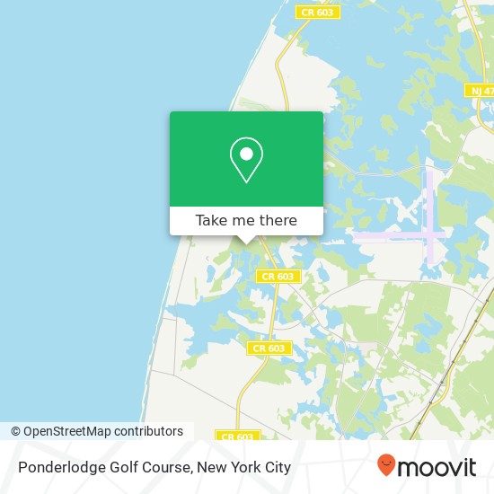 Mapa de Ponderlodge Golf Course