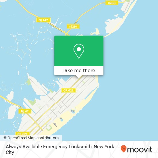 Mapa de Always Available Emergency Locksmith