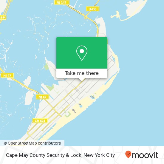 Mapa de Cape May County Security & Lock