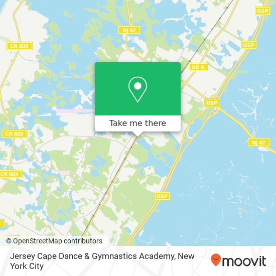 Jersey Cape Dance & Gymnastics Academy map
