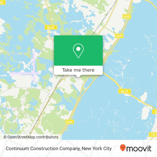 Mapa de Continuum Construction Company