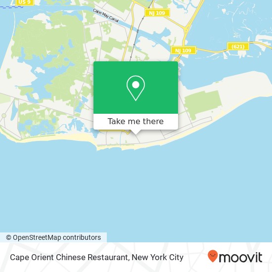 Mapa de Cape Orient Chinese Restaurant