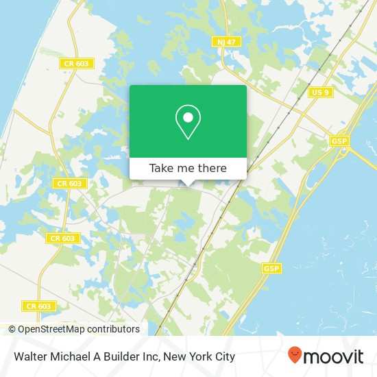 Walter Michael A Builder Inc map