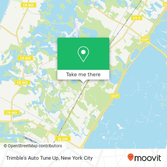 Mapa de Trimble's Auto Tune Up