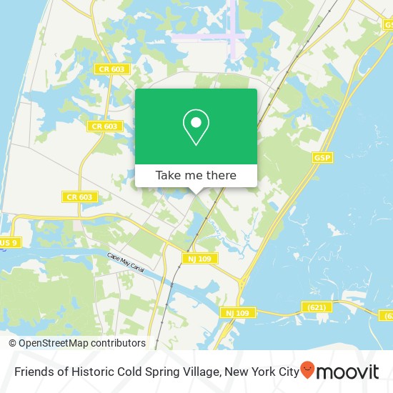 Mapa de Friends of Historic Cold Spring Village