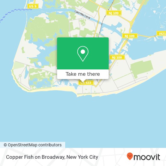 Copper Fish on Broadway map