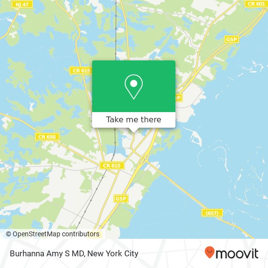 Burhanna Amy S MD map