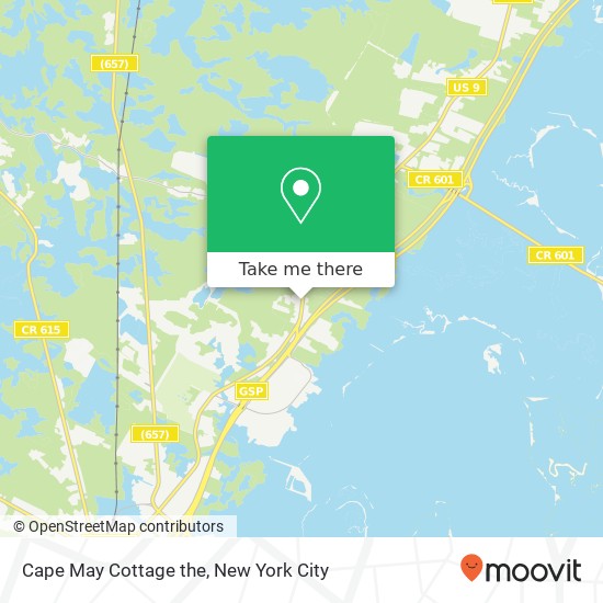 Mapa de Cape May Cottage the