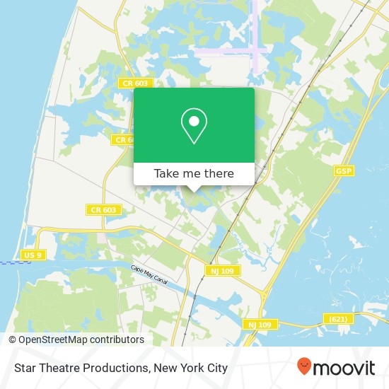 Star Theatre Productions map