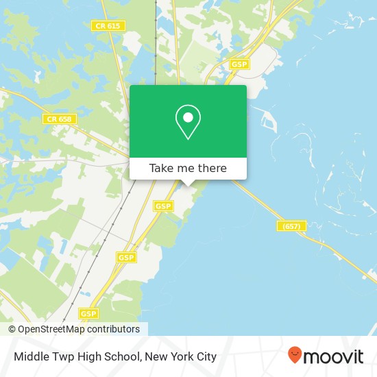 Mapa de Middle Twp High School