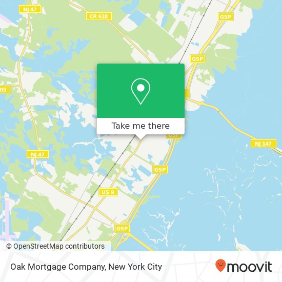 Oak Mortgage Company map