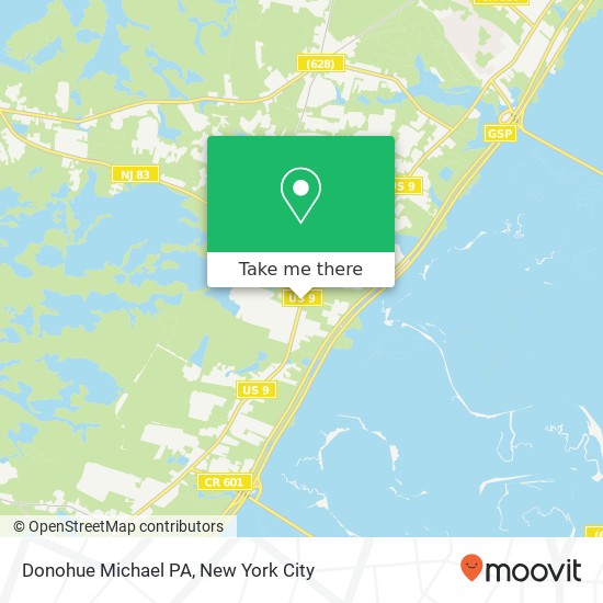 Donohue Michael PA map