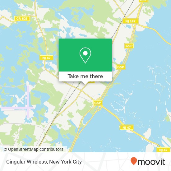 Cingular Wireless map