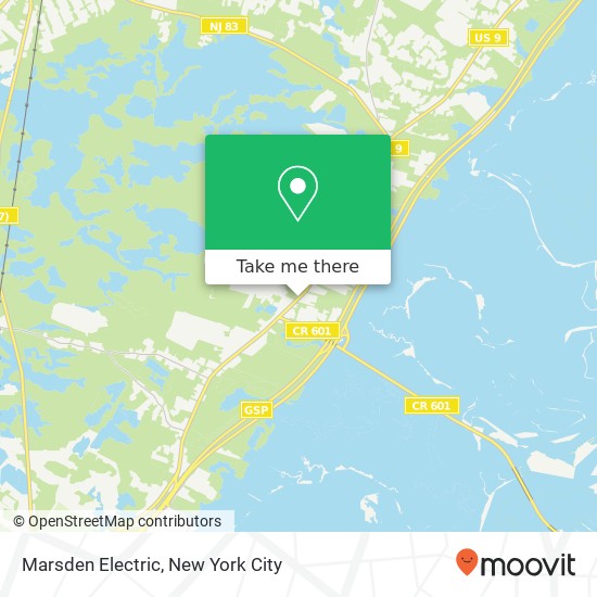 Marsden Electric map