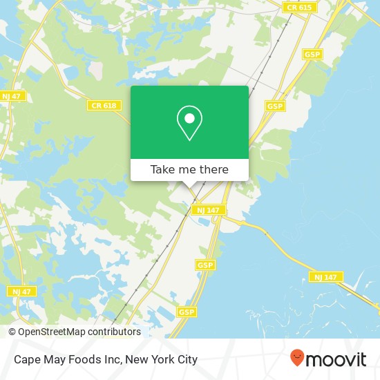 Cape May Foods Inc map