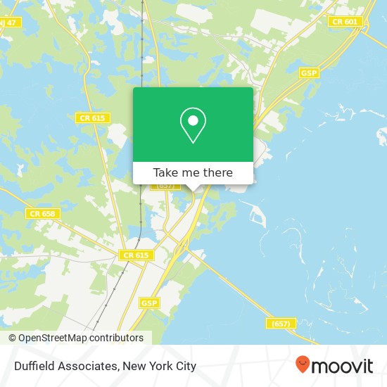 Mapa de Duffield Associates