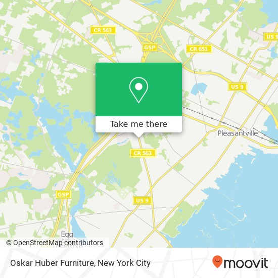 Oskar Huber Furniture map