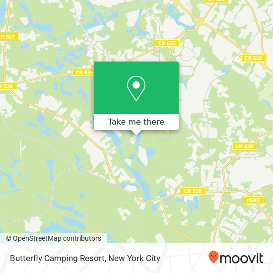 Mapa de Butterfly Camping Resort