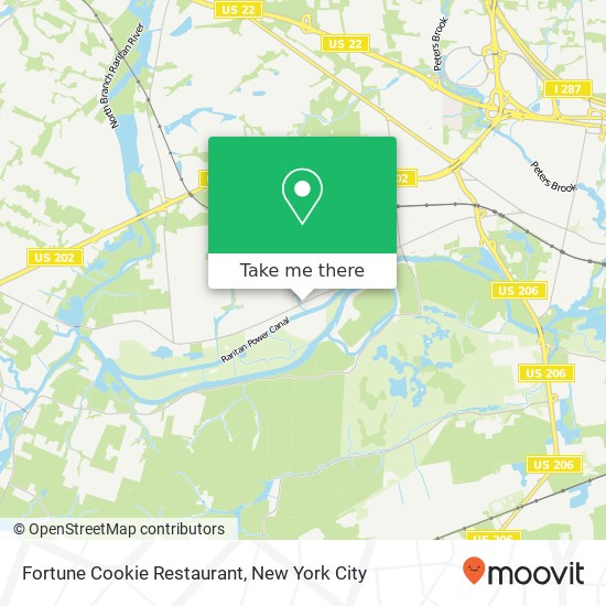 Mapa de Fortune Cookie Restaurant