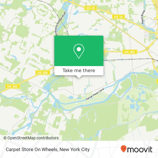 Carpet Store On Wheels map