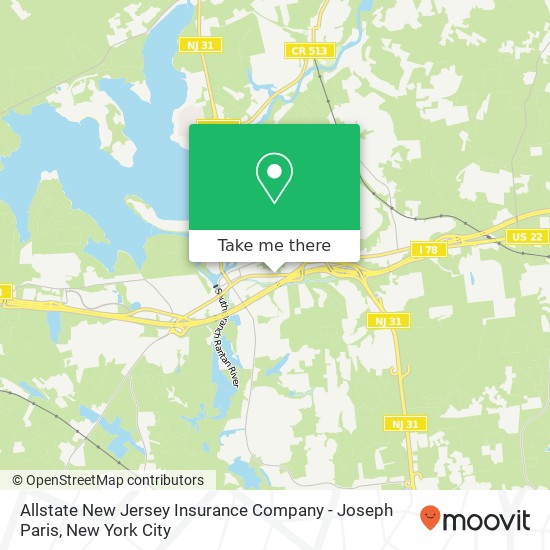 Allstate New Jersey Insurance Company - Joseph Paris map