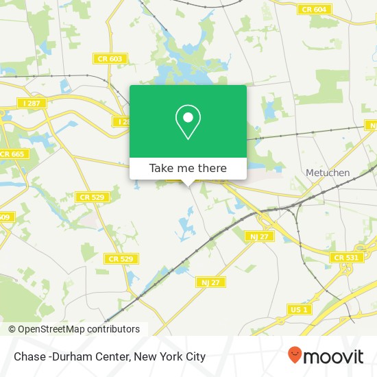 Mapa de Chase -Durham Center